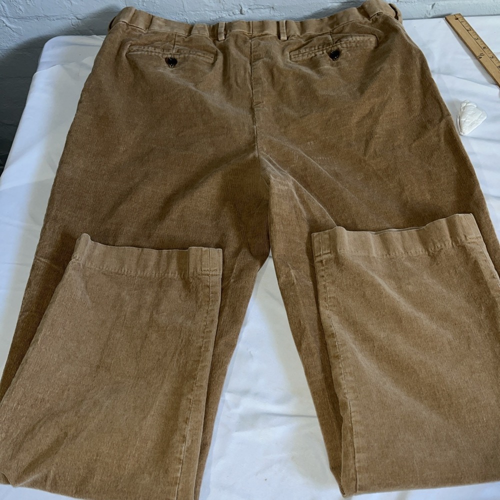 Men's Land's End Tan Corduroy Dress Casual Pants 42 X 30 - Picture 3 of 6